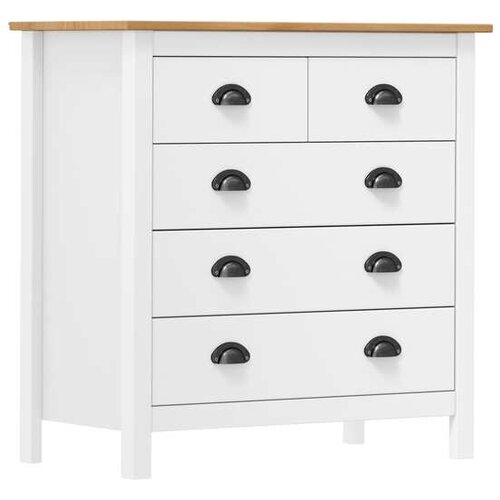  Komoda Hill Range bela 79x40x80 cm trdna borovina Cene