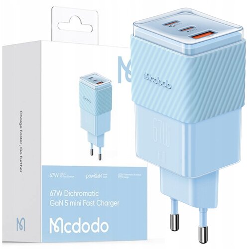 McDodo HITRI POLNILEC NAPAJALNIK CUBE 3X USB-C PD USB-A GAN 67W, (21748361) Slike