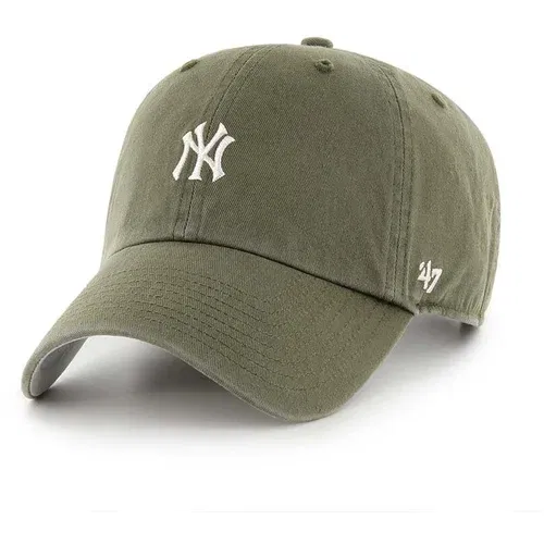 47 Brand Bombažna bejzbolska kapa MLB New York Yankees rjava barva, B-BSRNR17GWS-SWA