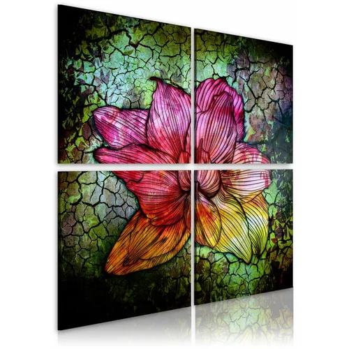  Slika - Glass flower 40x40