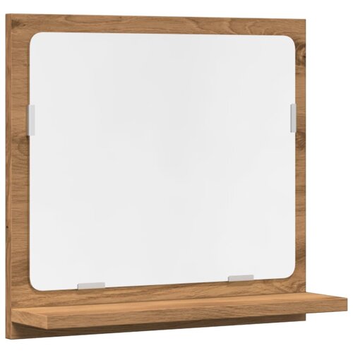 Maison Chic Kopalniška omarica - Kopalniški kabinet z ogledalom artisan hrast 40x11x37 cm, (21794539) Cene