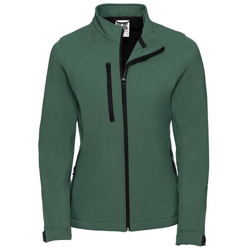 RUSSELL Green Women's Soft Shell Jacket Cene