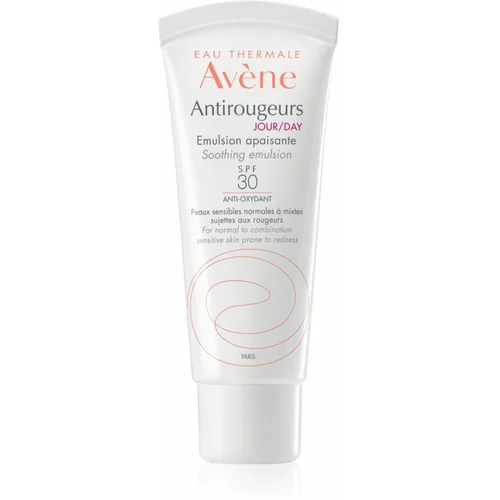 Avene Antirougeurs Day Soothing Emulsion SPF30 dnevna emulzija za pordelo kožo 40 ml za ženske
