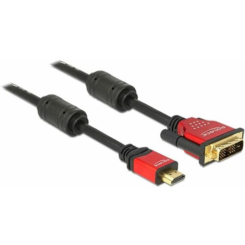 Delock hdmi-dvi-d 18+1 kabel 3m 84343 Slike