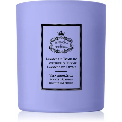 Essencias de Portugal + Saudade Natura Lavender & Thyme dišeča sveča 180 g