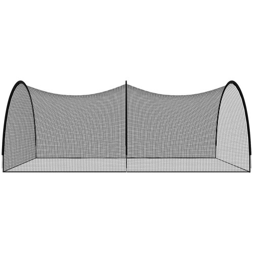  Mreža za kavez za bejzbol crna 600 x 400 x 250 cm od poliestera Slike