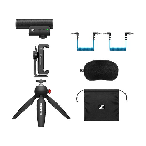 Sennheiser MKE 400 Mobile Kit - condenser, supercardioid microphone with low-pass filter with Manfrotto tripod Cijene