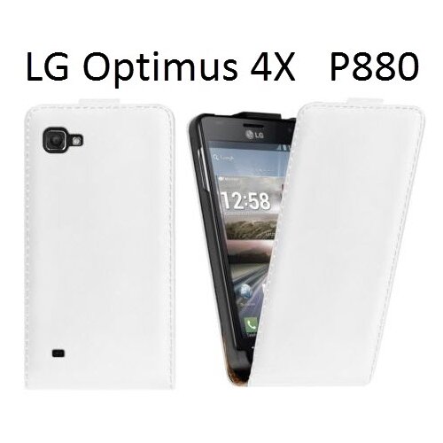  Preklopni etui / ovitek / za&amp;scaron;čita za LG Optimus 4X HD P880 - beli Slike