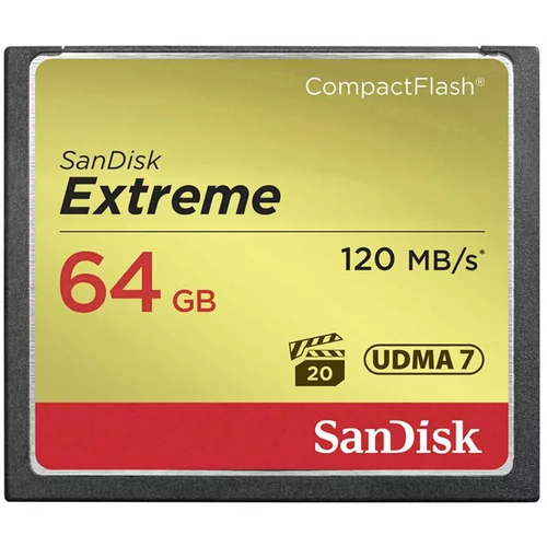 Sandisk Spominska kartica Compact Flash Extreme UDMA7, 64 GB