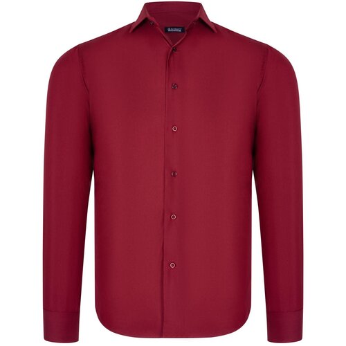 Dewberry G726 MEN'S SHIRT-BURGUNDY Cene