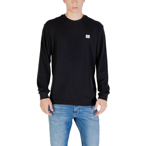 Calvin Klein Jeans LS WAFFLE BADGE CREW LV040EM217 Crna Cijene