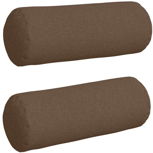 vidaXL Blazine 2 pcs Rjava &Oslash; 25 x 70 cm blago, (5000083520) Cene