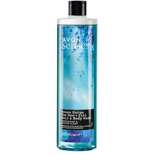 Avon Senses Ocean Surge 2u1 kupka i šampon za njega 500ml Slike