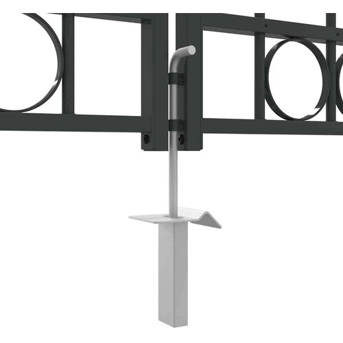 VidaXL Ograda vrata Ostalo Siva 400 x 125 cm Čelik Slike