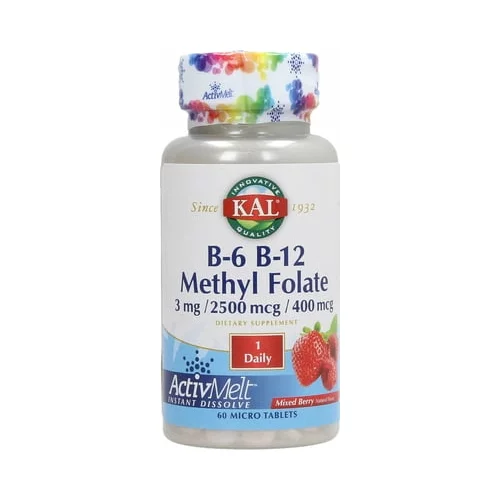 KAL vitamina B6 in B12 ter metil folat ''ActivMelt''