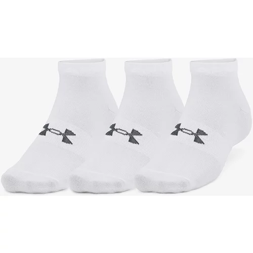 Under Armour ESSential Low Cut 3Pk White/ White/ Pitch Gray