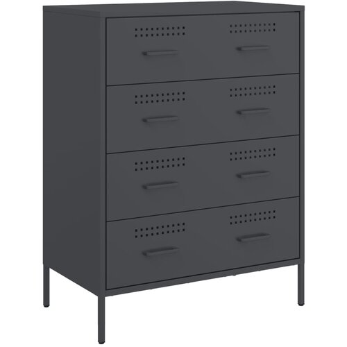Maison Chic Komoda - Predalnik antracitna 68x39x89 cm jeklo, (21715573) Slike