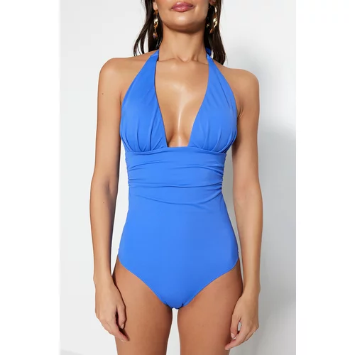 Trendyol Swimsuit - Blue - Plain