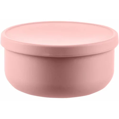 Zopa Silicone Bowl with Lid silikonska posoda s pokrovčkom Old Pink 1 kos