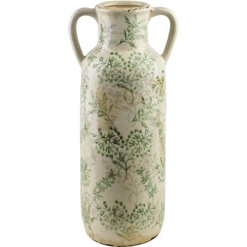 Mondex vaza keramika Crocket 21x18x49cm bela 1kos, (5000320134) Cene