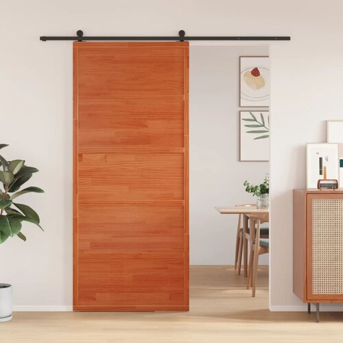 vidaXL Vrata za staju voštano smeđa 90x208 cm od masivne borovine Cijene