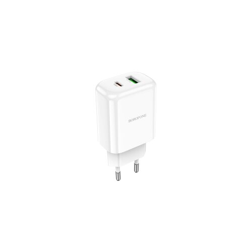  USB punjač BOROFONE BN4 Potential PD20W+QC3.0 USB + Type-C white Cene