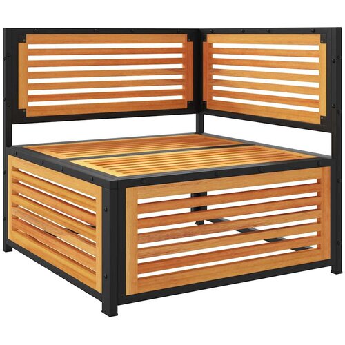  Kutna vrtna sofa s jastucima od masivnog drva bagrema Smeđa Slike