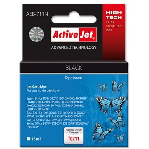 Activejet crna tinta Epson T0711 Cene