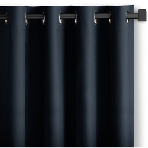 Restilo curtain CARLI color indigo plain style classic silver eyelets type of material - textiles oxford 140x270 Cijene