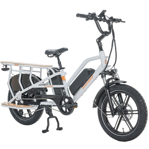 JOBOBIKE Električno tovorno kolo za družino Transer, senzor navora, 48V 13Ah dvojna baterija, nosilnost 200kg, zeleno, (5000008889) Cene