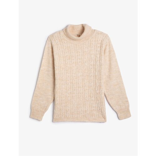 Koton Turtleneck Sweater with Knitted Hair and Long Sleeves. Soft Textured. Slike