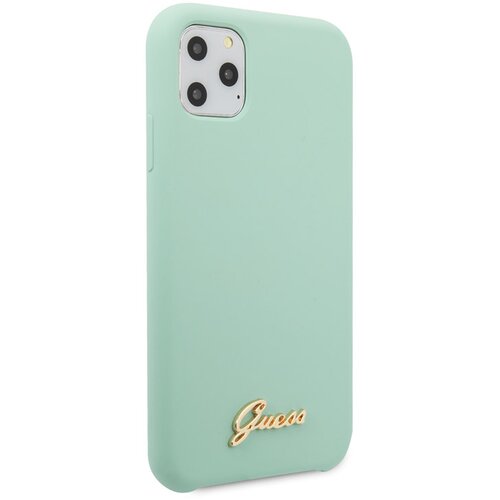 Guess Maska za telefon Faceplate Silicone za iPhone 11 Pro Max zelena Slike