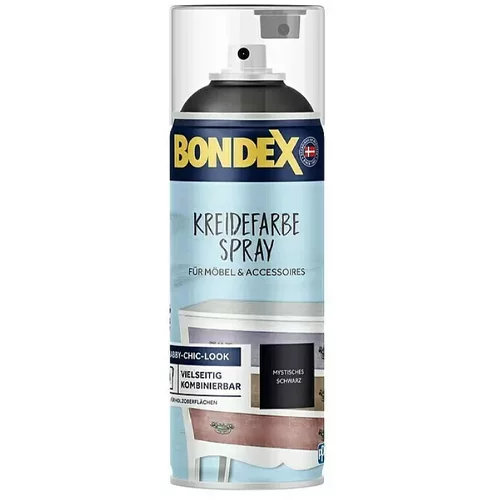 BONDEX Kredna barva v spreju (400 ml, črna, mat)