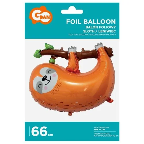  Folijski balon - lenivec - 68 cm