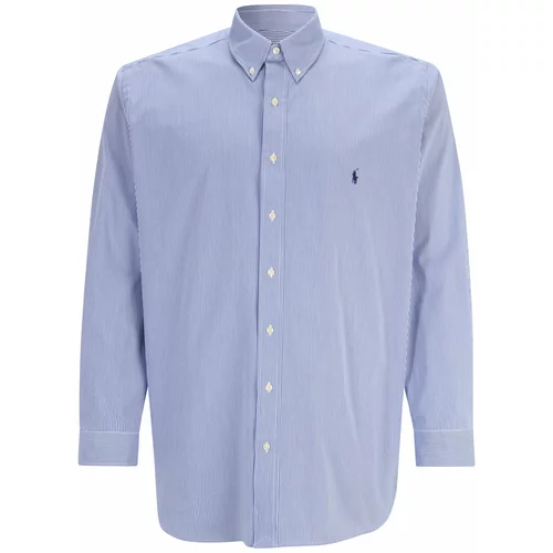 Polo Ralph Lauren Big & Tall Košulja mornarsko plava / prljavo bijela