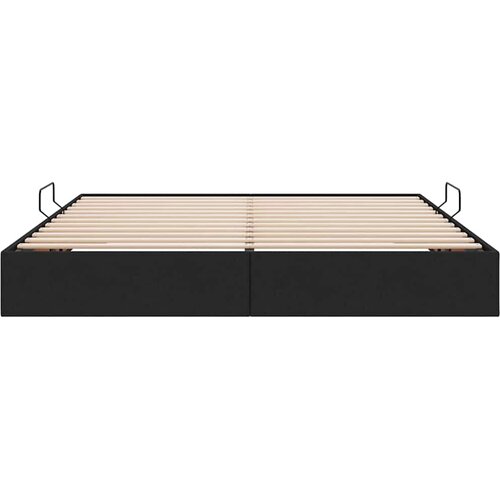  Krevet s od storage s uzglavljem Crna 180 x 200 cm tkanina Slike