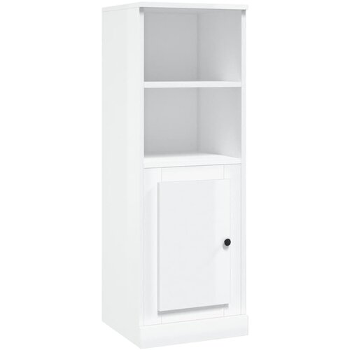  Visoka komoda sjajna bijela 36x35,5x103,5 od konstruiranog drva Slike