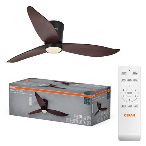 Osram LED prigu&scaron;iva stropni ventilator FOHN LED/18W/230V 3000/4000/6500K + daljinski upravljač Cene