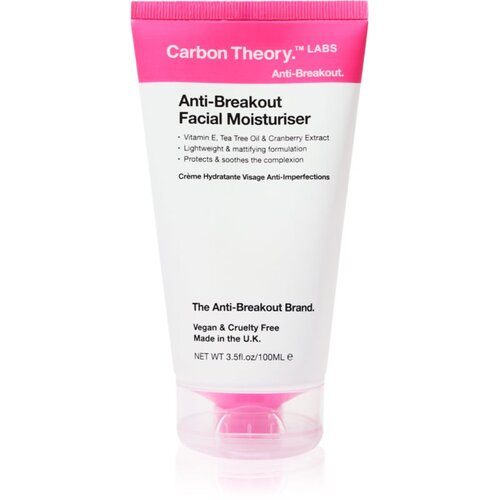 Carbon Theory Anti-Breakout Facial Moisturiser vlažilna krema za obraz proti nepravilnostim na koži 100 ml Cene