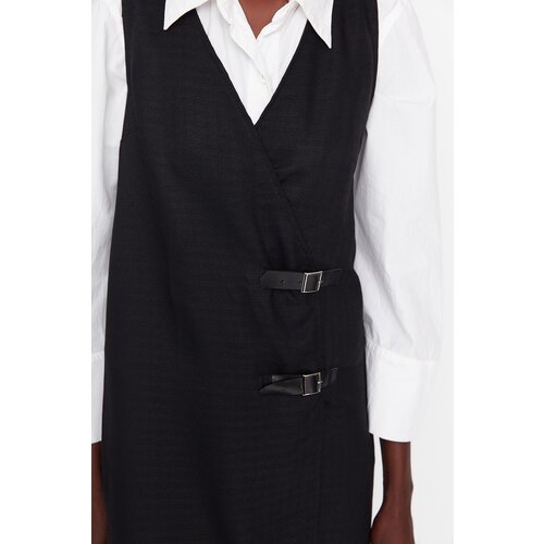 Trendyol Black Belt Detailed Jile Dress Cene