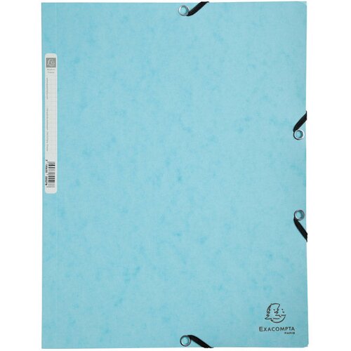  FASCIKL KLAPA S GUMICOM KARTON A4 AQUAREL EXACOMPTA 55528E PASTELNO PLAVA Cene