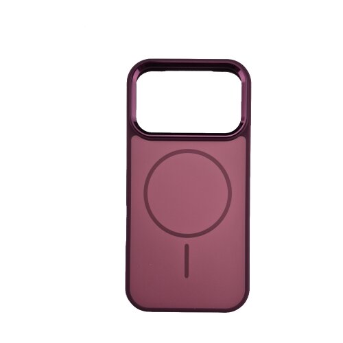  Silikonska futrola Magsafe Chrome Iphone 18 Pro/17 Pro Cherry Red Slike