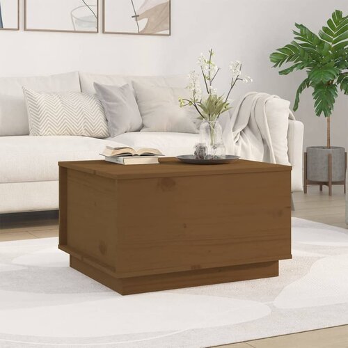 vidaXL Stolić za kavu boja meda 60 x 50 x 35 cm od masivne borovine Cijene