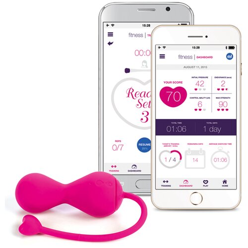 OhMiBod Lovelife Krush App Connected Bluetooth Kegel Pink Slike