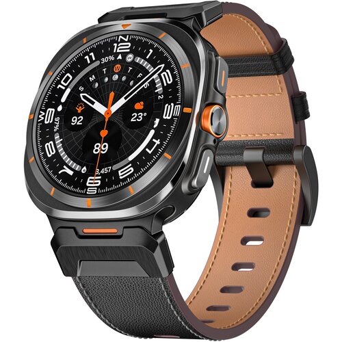 INF Usnjen pašček za Samsung Watch 7 Ultra 47 mm Black, (21543209) Cene