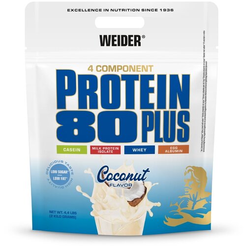 Weider Protein 80 Plus 2000 g kokos Slike