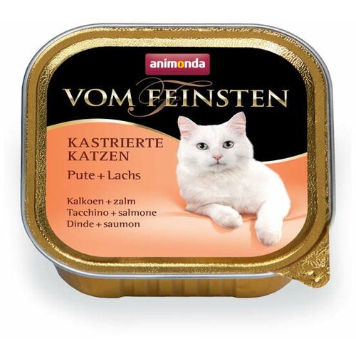 Animonda Vom Feinsten pašteta za sterilisane mačke Adult ćuretina i losos 16x100gr Slike