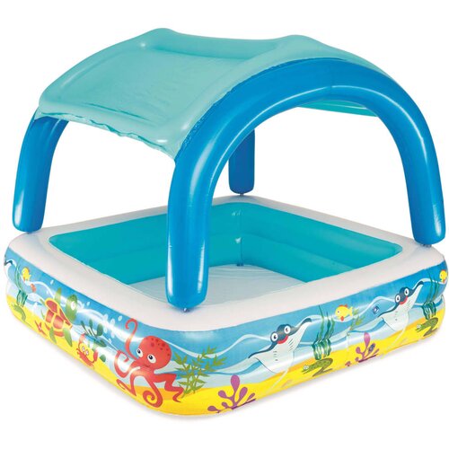Bestway Otro&amp;scaron;ki bazen s senčnikom Beach Buddy&amp;trade;, 140 x 140 x 114 cm - 1 k. Slike