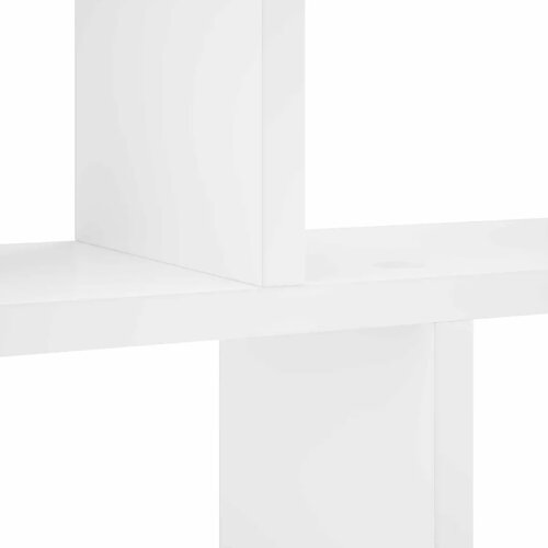  Zidna polica Bijela 100 x 17 x 45.5 cm prerađeno drvo - Bijela Slike