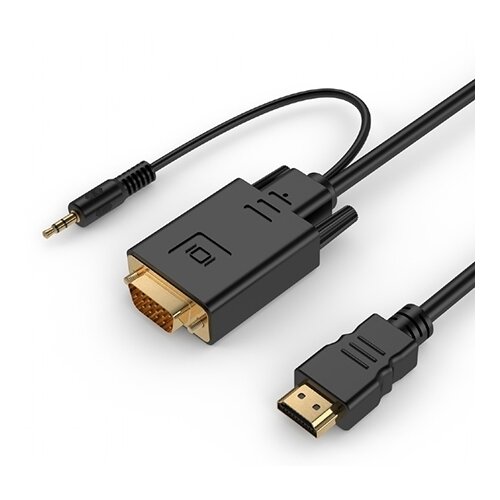  HDMI adapter kabal GEMBIRD A-HDMI-VGA-03-5M HDMI to VGA, 5m, adapter + audio Cene